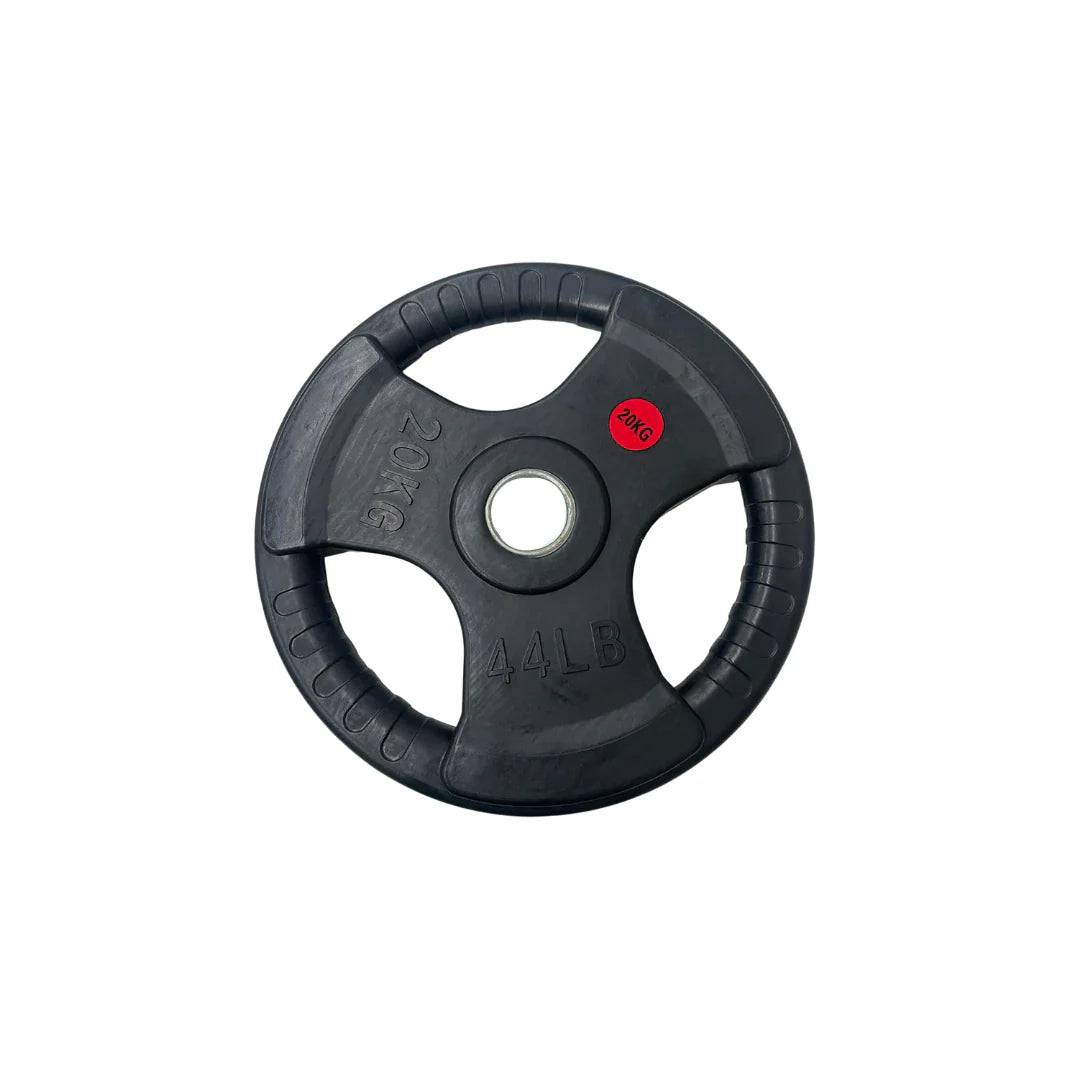 Standard 29mm Rubber Coated Tri Grip Plate | 1.25kg