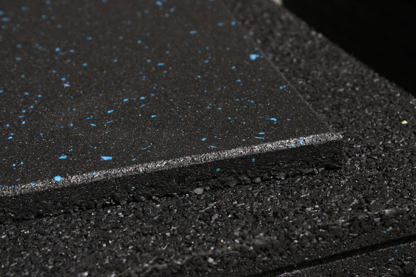 Blue Fleck Rubber Gym Flooring 1m | 15mm - Commercial Grade Rubber Tile