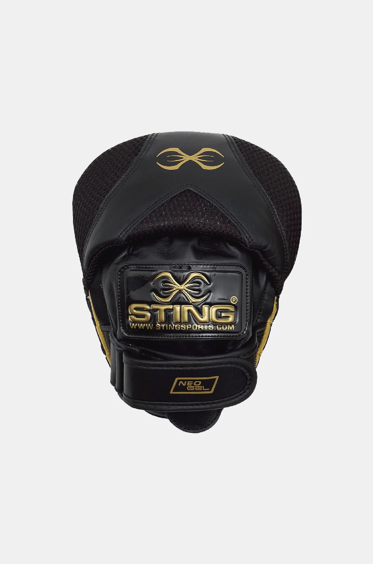 sting viper speed focus mitts black gold boxing pads