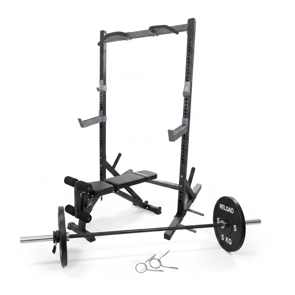 Power Rack &amp; Bumper Plate Home Gym Package [Package 15]
