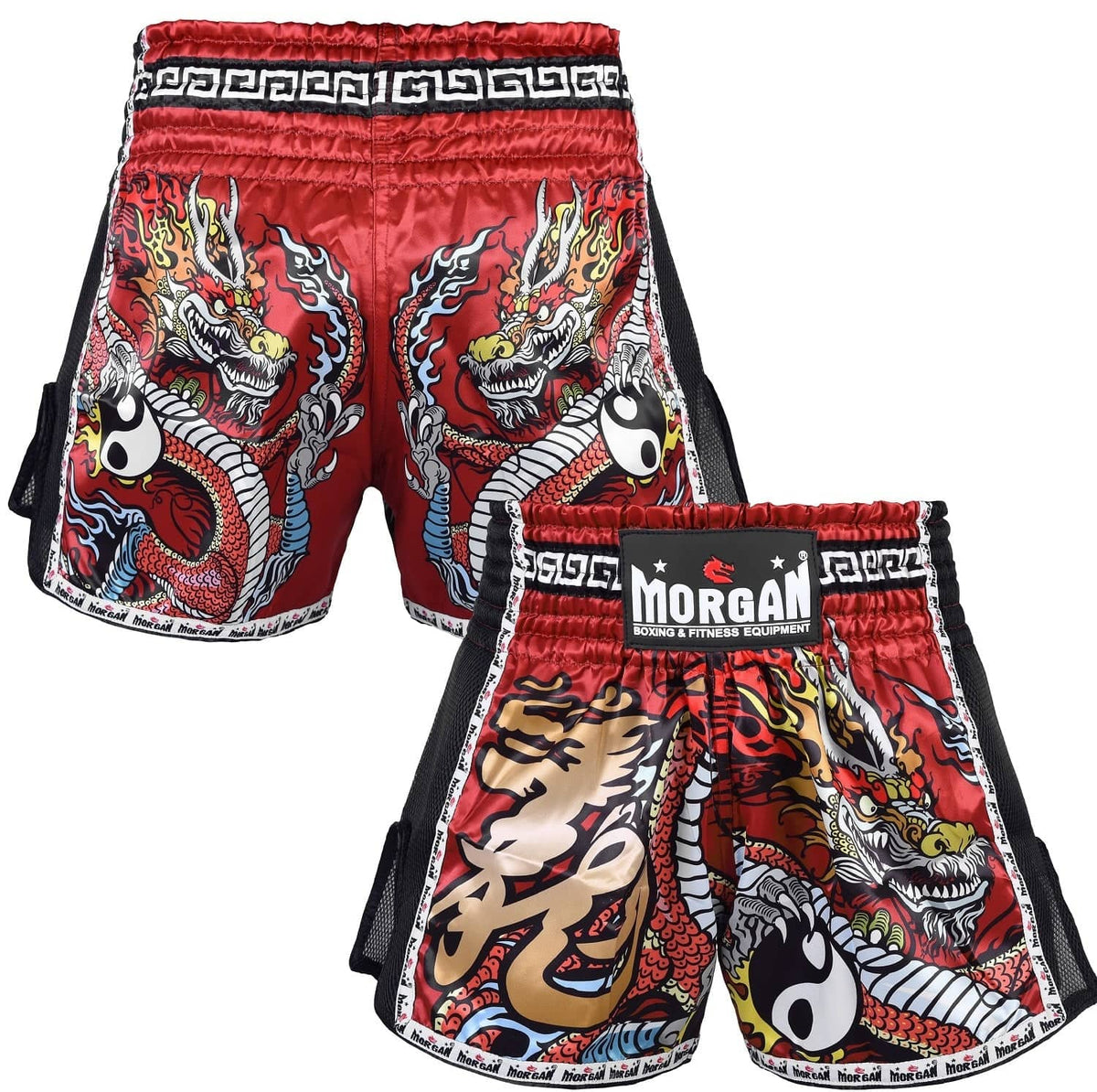 Morgan Red Dragon Muay Thai Shorts - Fitness Hero