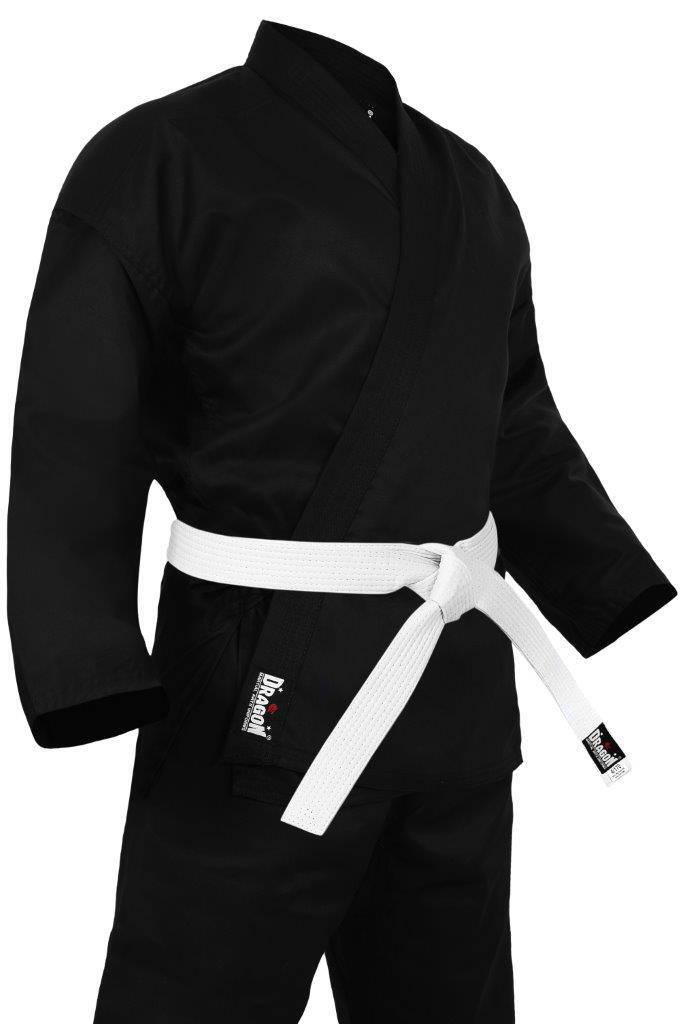 Dragon Karate Uniform (Black) - 8oz