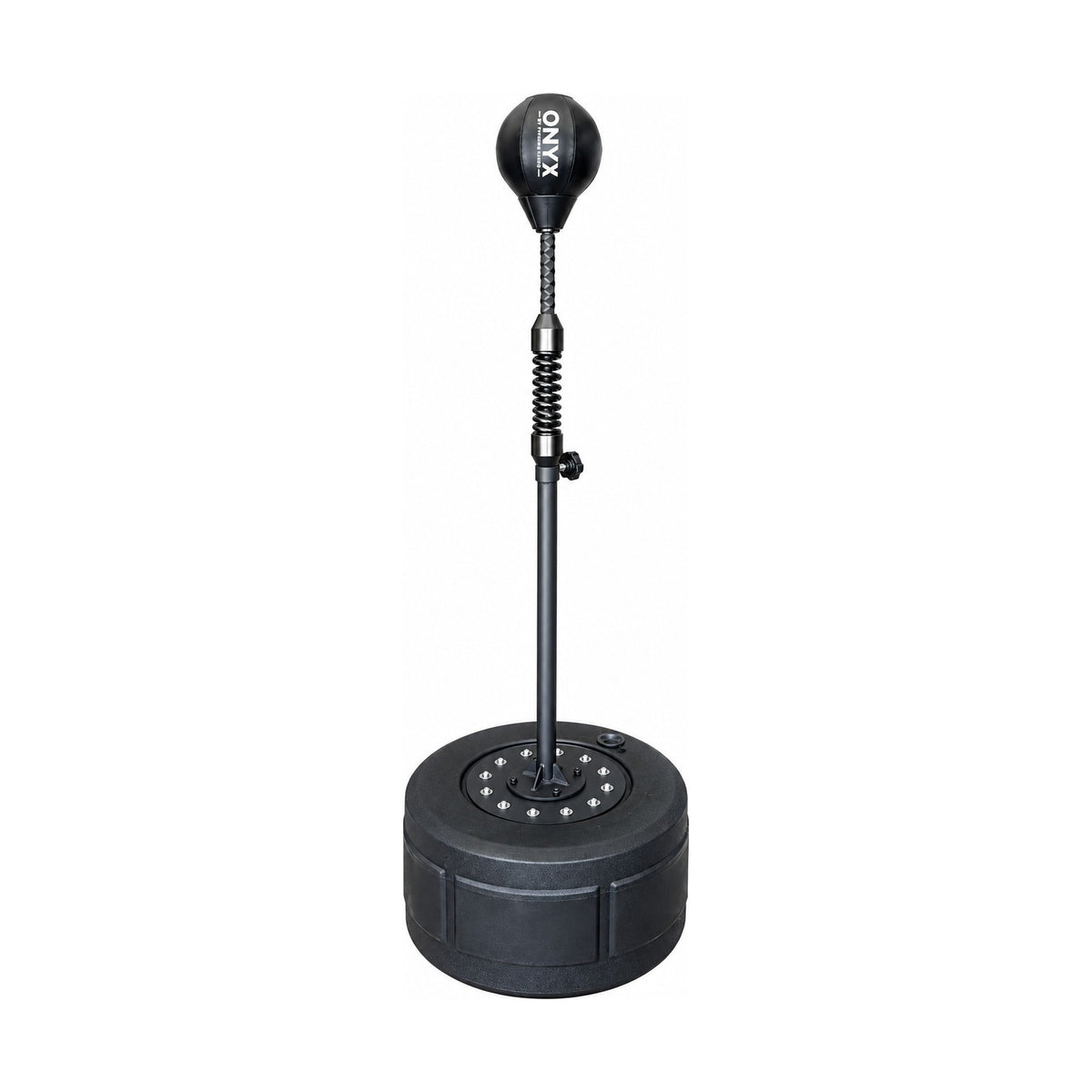 Onyx Cobra HD free standing speed ball front view, height adjustable reflex trainer