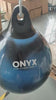 Onyx Flux water filled teardrop punching bag black and blue