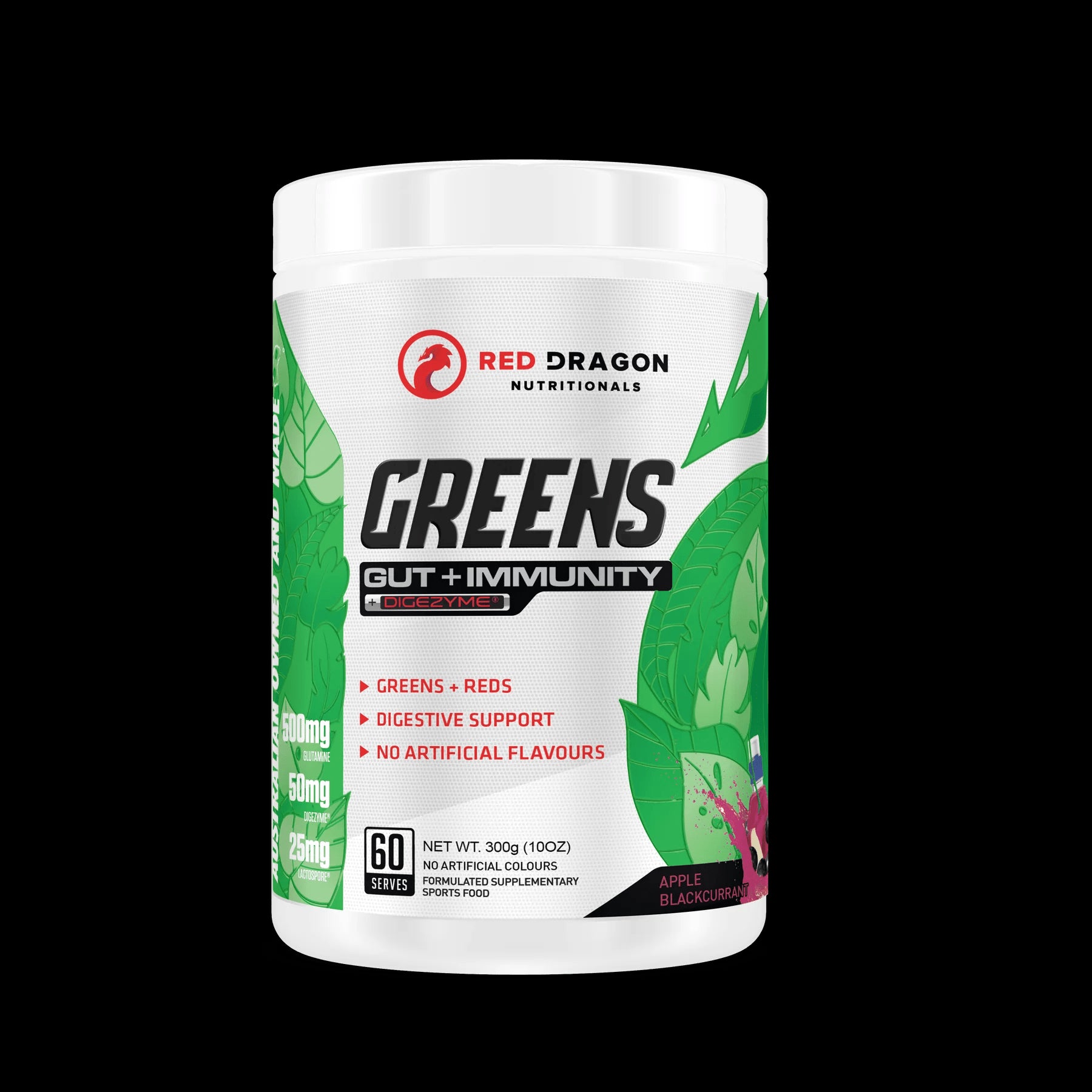 RED DRAGON Essential Greens Gut + Immunity | 60 Serves