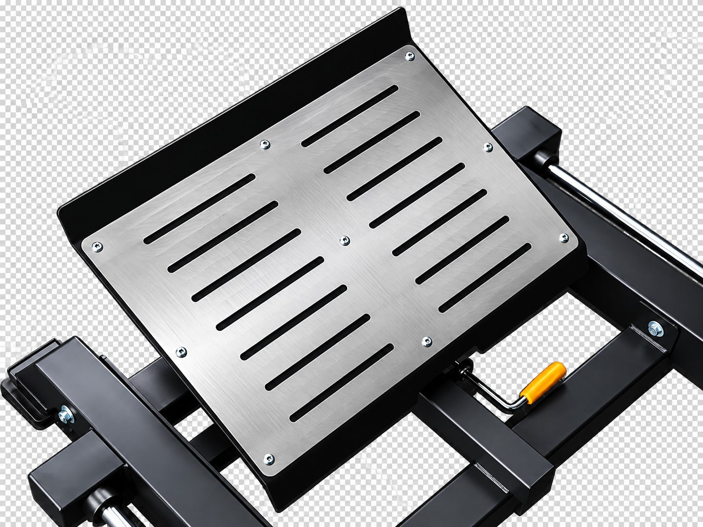 Reload 3D Smith hip thrust machine - plate loaded carriage with hip pad on dual linear rails, angled foot platform and back support