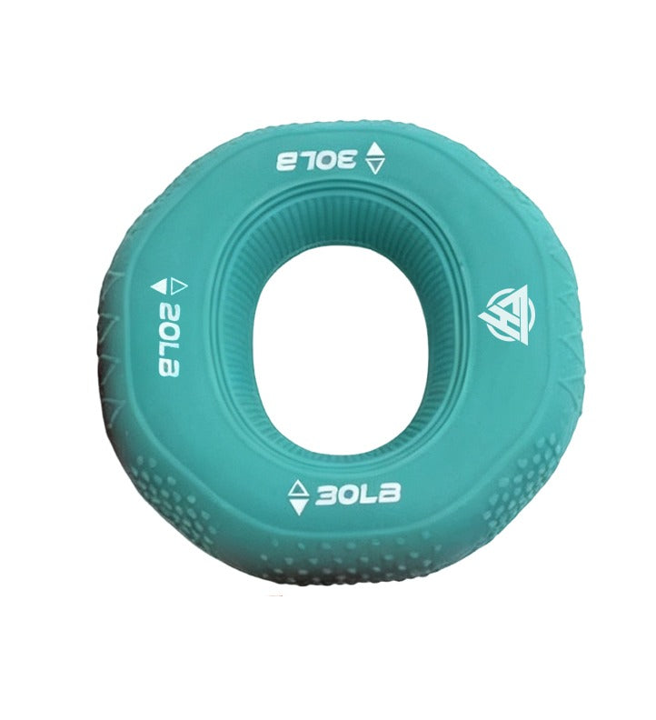 Blue turquoise silicone grip ring 2 in 1 resistance markings detail