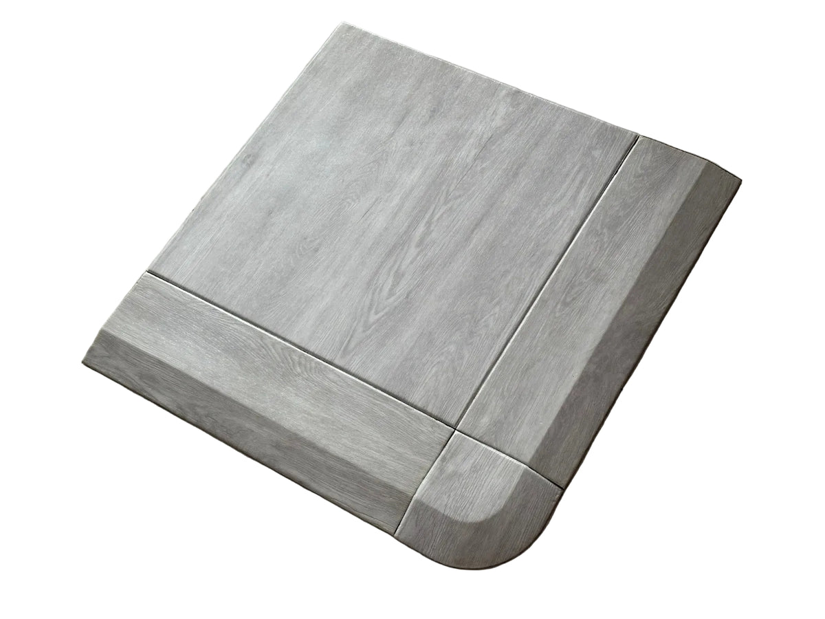 Slate look 20mm PVC gym flooring tiles full floor view