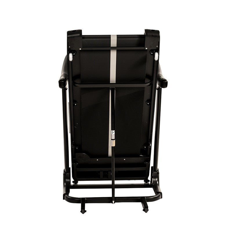 Folded view of the Starlite SL7 Treadmill showcasing its sleek design.