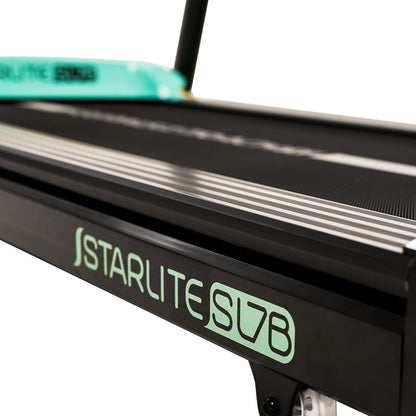 Side view of the Starlite SL7 Treadmill showcasing its sleek design.