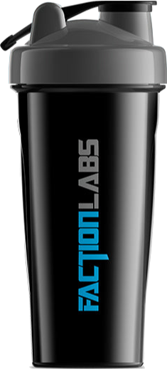 Faction Labs Shaker Bottle - Black & Grey 1L - Fitness Hero Brand new
