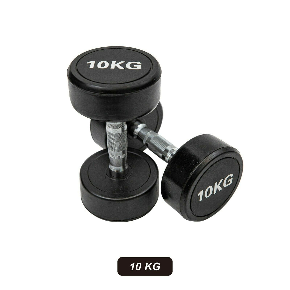 Commercial Round Dumbbell Set - 5 Pairs (10kg - 20kg) | In Stock - Fitness Hero Brand new