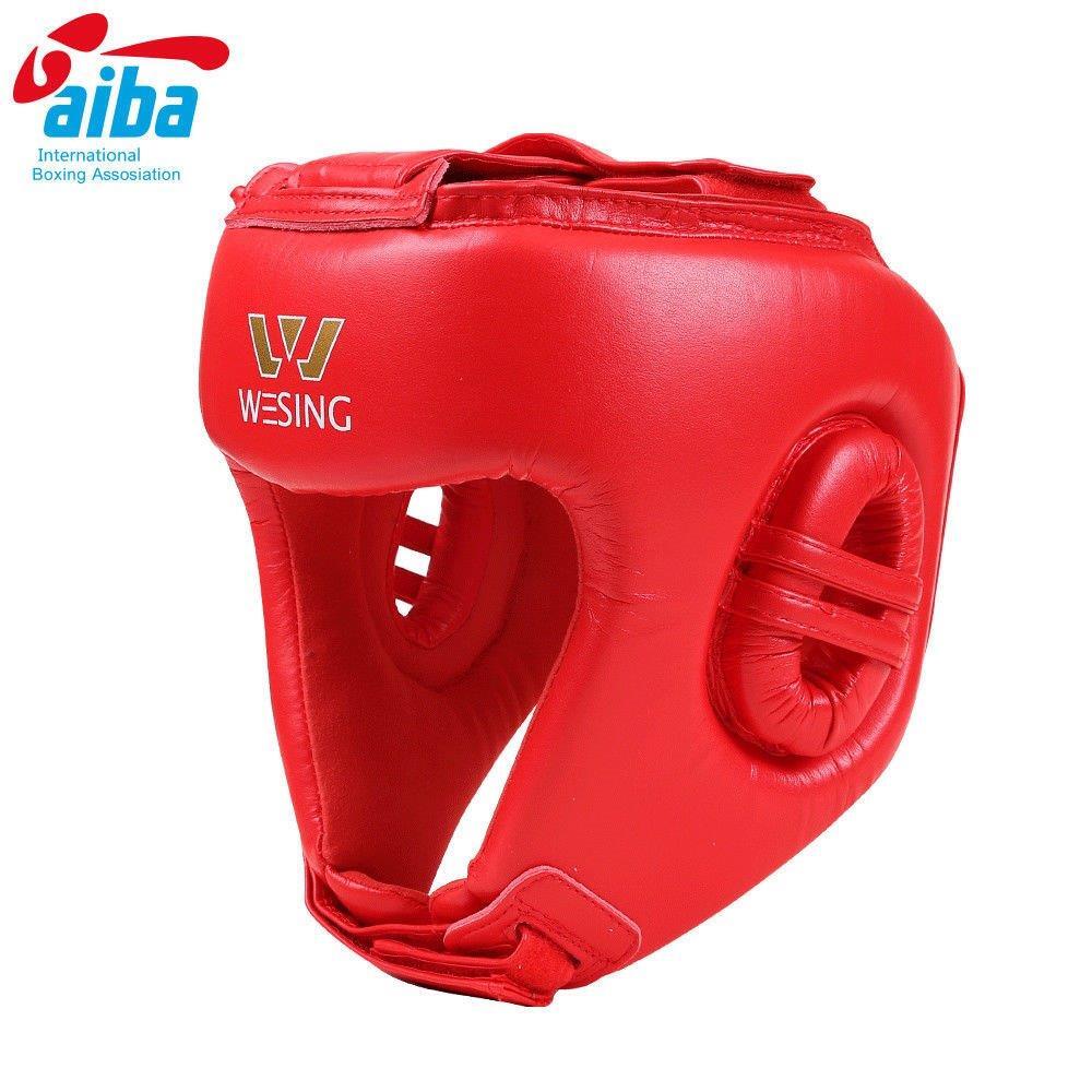 he Wesing sports head guards which are Asia premier combat sports equipment brand.  Wesing head guards have been used in some of the worlds most prestigious amateur boxing events and have met the highest standards and criteria required to be endorsed and approved by AIBA. Available in two colours and three sizes