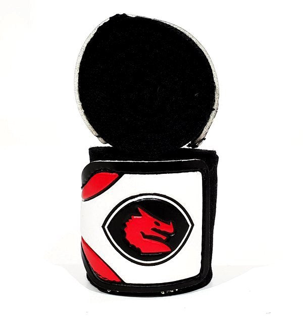 Fitness Hero offers the Morgan Mexican Style Elastic Hand Wraps. These elasticated hand wraps provide an enhanced-thickness material. It is a must-have kit for boxing under gloves in contact and sports training. Easy to roll away for quick application and storage.  Available in 3 colours. This is the black colour