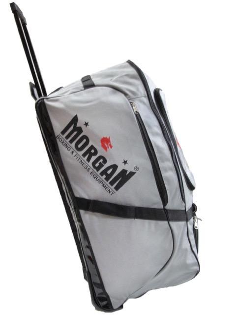 Offering a massive 115 litres of storage capacity this bag not only is highly sophisticated in its use but equally as sophisticated in its appearance.  Made from unique cross weave polyester,  retractable telescopic handles and ultra-smooth ball bearing enhanced wheels.  Retractable handle, grey colour