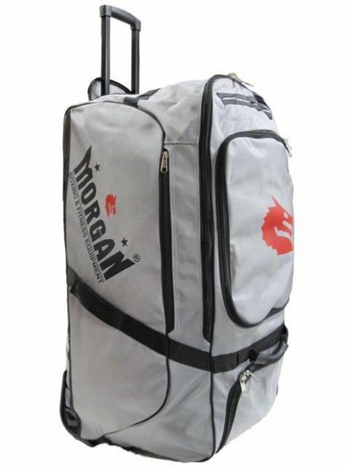 Offering a massive 115 litres of storage capacity this bag not only is highly sophisticated in its use but equally as sophisticated in its appearance.  Made from unique cross weave polyester,  retractable telescopic handles and ultra-smooth ball bearing enhanced wheels.  Retractable handle, grey colour
