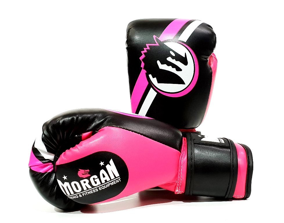 Kids boxing gloves by Morgan Sports. Available in 2 sizes and 3 colours
