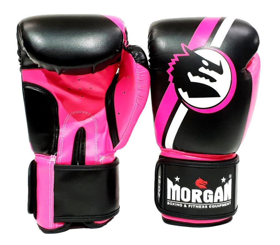 PINK MORGAN V2 CLASSIC BOXING GLOVES, AVAILABLE IN 3 COLOURS AND 5 SIZES