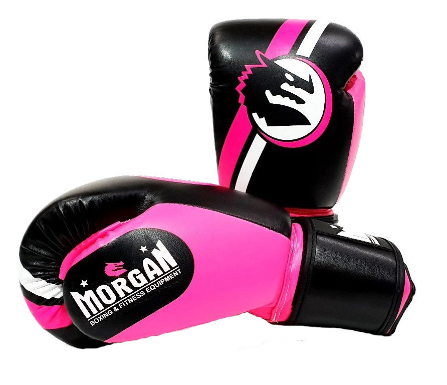 PINK MORGAN V2 CLASSIC BOXING GLOVES, AVAILABLE IN 3 COLOURS AND 5 SIZES