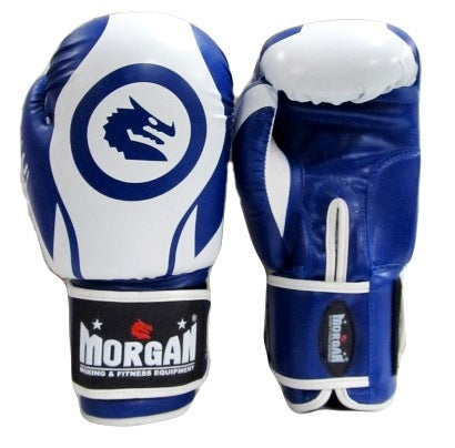 Blue Morgan zulu warriors boxing gloves, available in 5 sizes and four colours