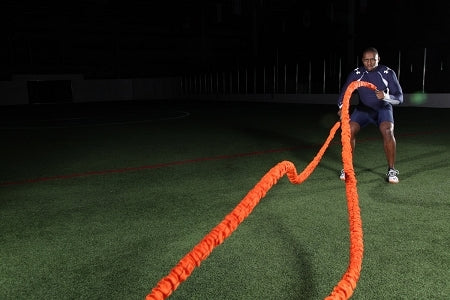 Morgan Indoor / Outdoor Strength Battle Rope | 15m Long [50mm Thick] - Fitness Hero Brand new