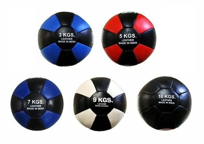 Morgan Leather Medicine Balls - [3kg-10kg] - Fitness Hero Brand new