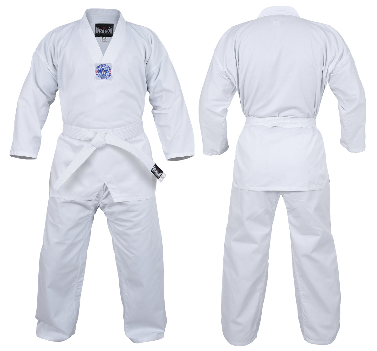 Dragon Deluxe Taekwondo Uniform | White [8oz] - Fitness Hero Brand new