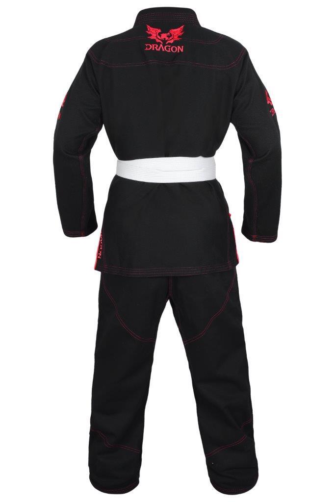 Dragon BJJ Gi - IBJJF Approved | Black  [450gsm] - Fitness Hero Brand new