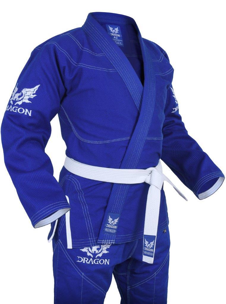 Dragon BJJ Gi - IBJJF Approved | Blue  [450gsm] - Fitness Hero Brand new