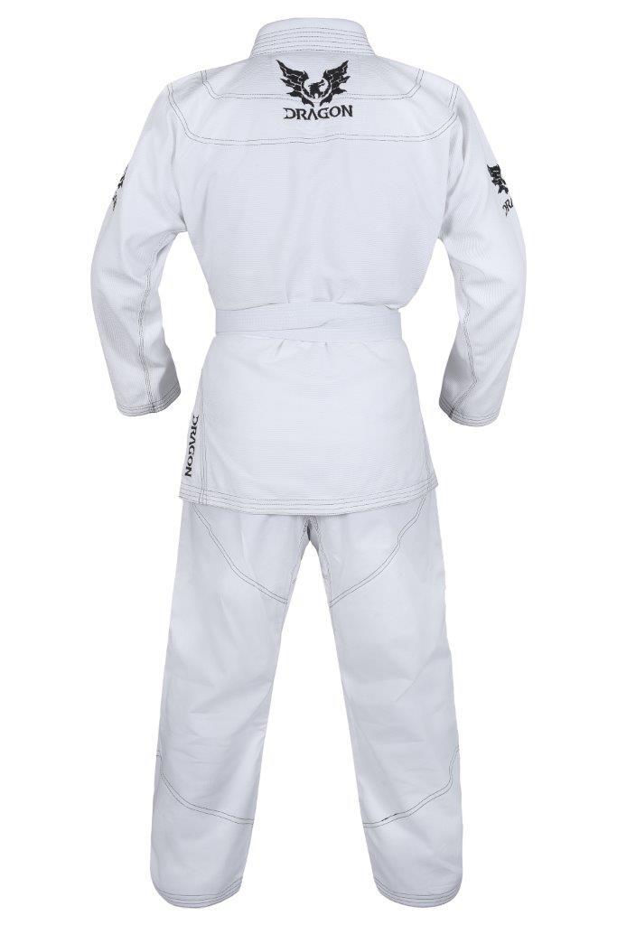 Dragon BJJ Gi - IBJJF Approved | White  [450gsm] - Fitness Hero Brand new
