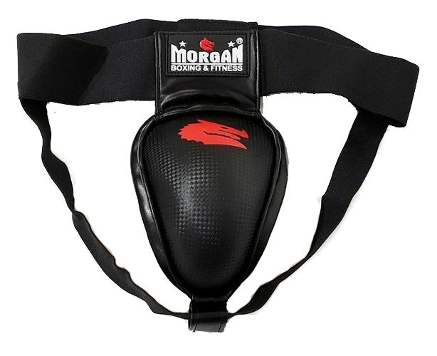 Morgan Elite Steel Groin Guard, side view