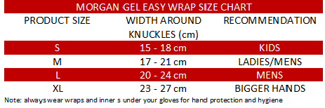 Morgan Gel Injected Hand Wraps - Fitness Hero Brand new
