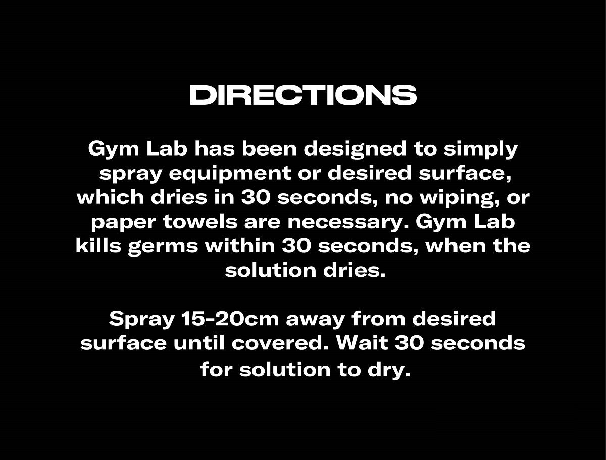 Gym Lab Sanitizer | Multipurpose - Fitness Hero Brand new