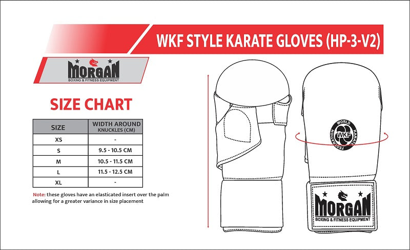 Morgan WKF Style Karate Gloves - Fitness Hero Brand new