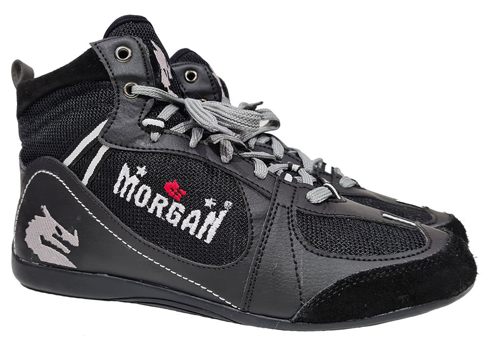 The Fitness Hero Aventus combat boxing boots by Morgan Sports are a great and cost-effective way of ensuring your feet are protected when training on interlocking floor mats or a boxing canvas.