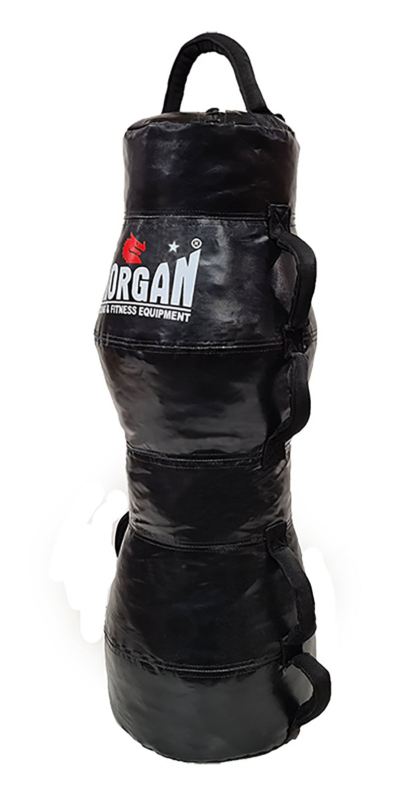 The Fitness Hero Cardio Cage fit bag from Morgan Sports is designed to be used as an all-out ground and pound bag, cardio fitness training bag. Most commonly used in MMA style cardio training classes. Made using 950D rip stop vinyl and filled in Australia using premium rags 