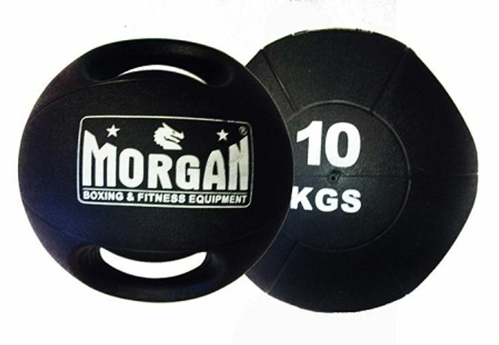 Morgan Double Grip Medicine Ball Set | 5kg + 10kg - Fitness Hero Brand new