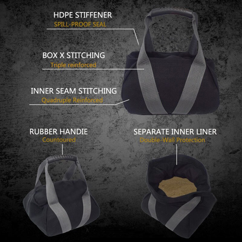 Morgan Portable Sand Kettlebell | 3 Sizes - Fitness Hero Brand new