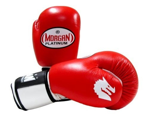 Morgan Platinum Leather Sparring Boxing Gloves