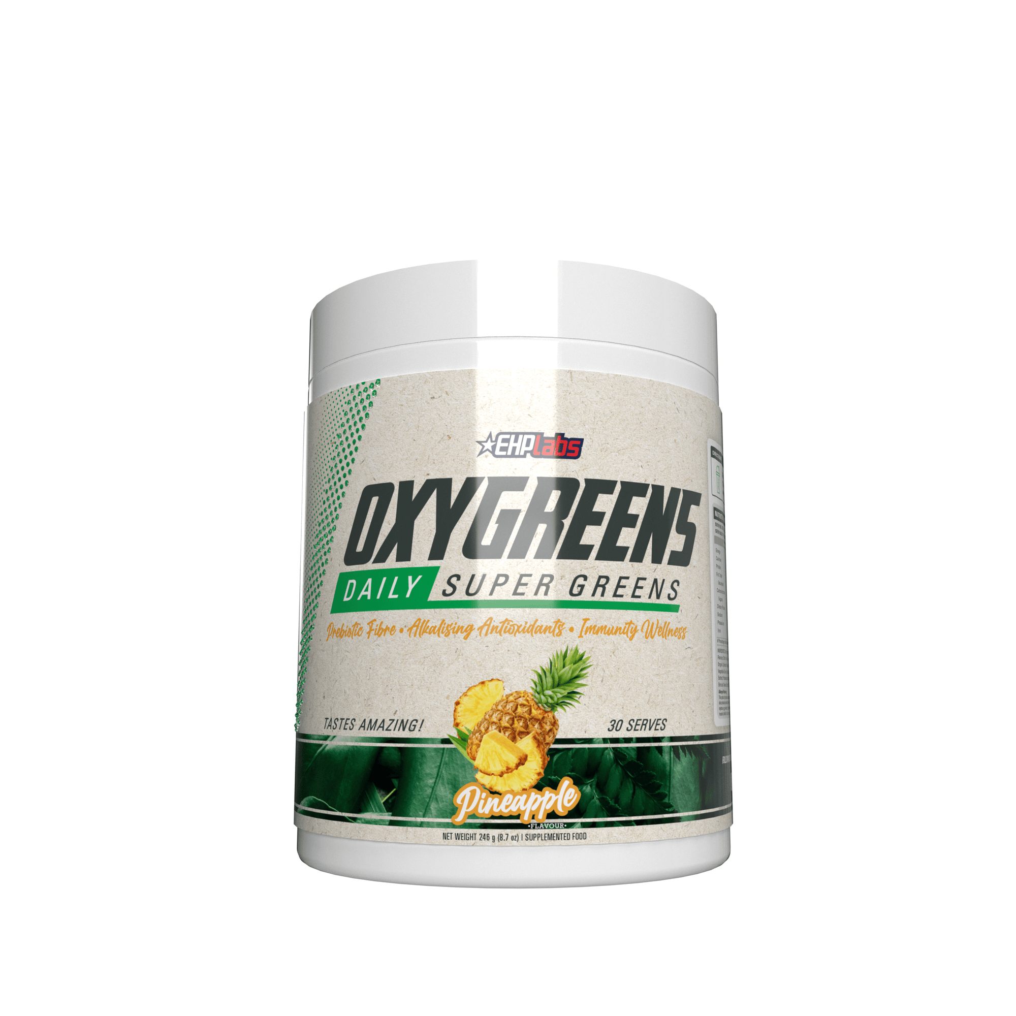 Fitness Hero presents OxyGreens by EHP Labs an all-encompassing superfood that tastes as good as it performs.  OxyGreens is a game-changing super greens powder that contains essential nutrients to enhance immunity, improve digestion and boost overall vitality and wellness. OxyGreens is the best greens powder on the market, suitable for everyone who wants to improve their health and wellbeing.