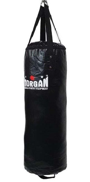 The XL Nugget punch bag from Morgan Sports is a great punch bag designed to be used in smaller spaces. Measuring 100 cm in height, 35cm in width and weighing approximately 32-35kg, this punch bag is great for cardio fitness training when only punching is going to be done.