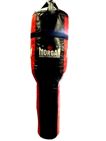 The Fitness Hero Angle Platinum punch bag from Morgan Sports is a high quality commercially designed punch bag, made for high volume usage. Measuring 183 cm in height and 35cm in width and weighing approx. 65-70kg.Made from 1000D ripstop vinyl with 4 reinforced 8mm steel triangle rings