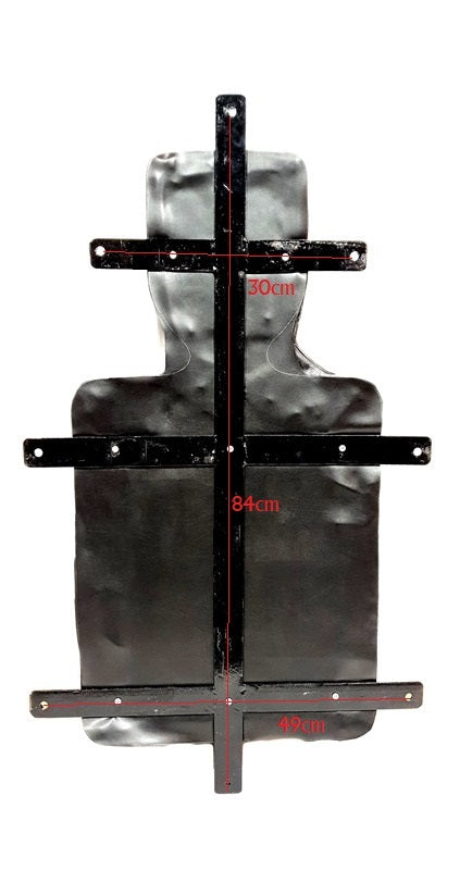 Measurements of the punch pad target from behind