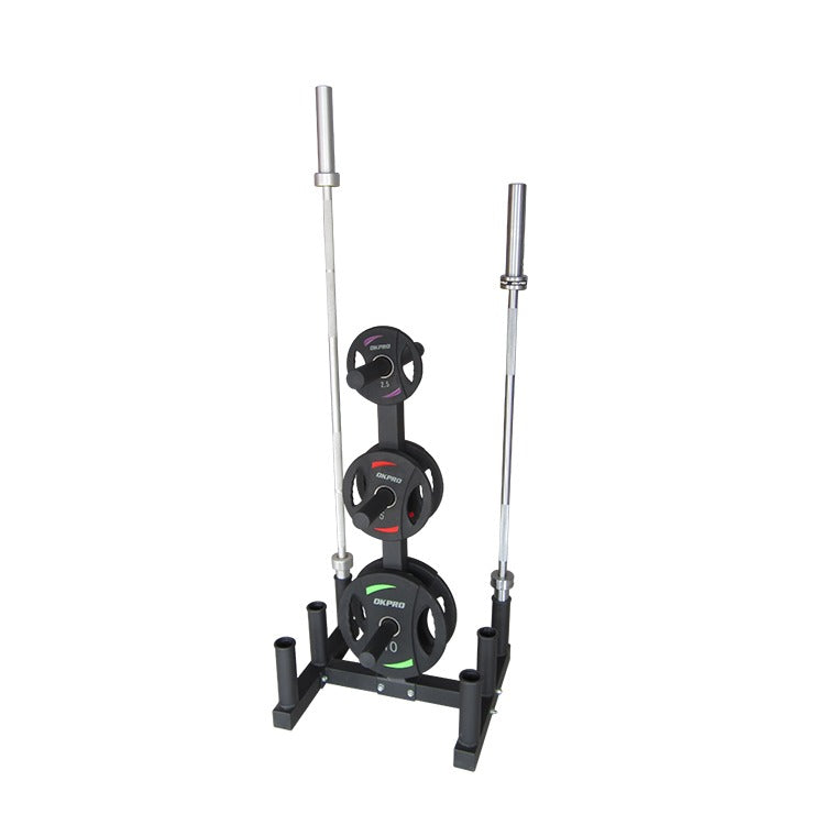 Olympic Weight Plate & Barbell Storage Tree - Fitness Hero Brand new