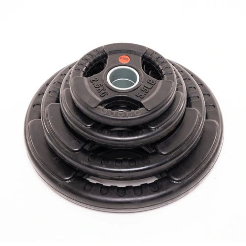 Olympic Rubber Coated Tri Grip Plate Package | 100kg - Fitness Hero Brand new