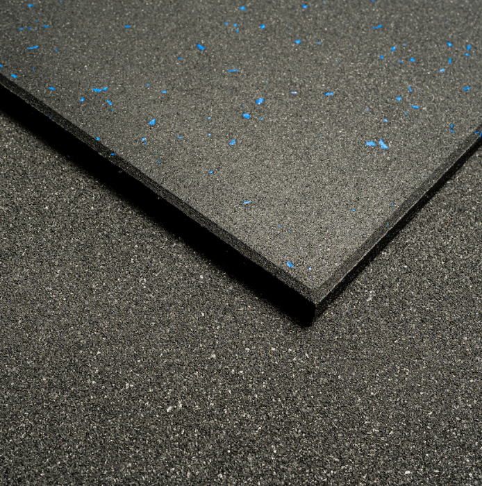 Non-Slip Rubber Gym Flooring – Blue Fleck | Fitness Hero
