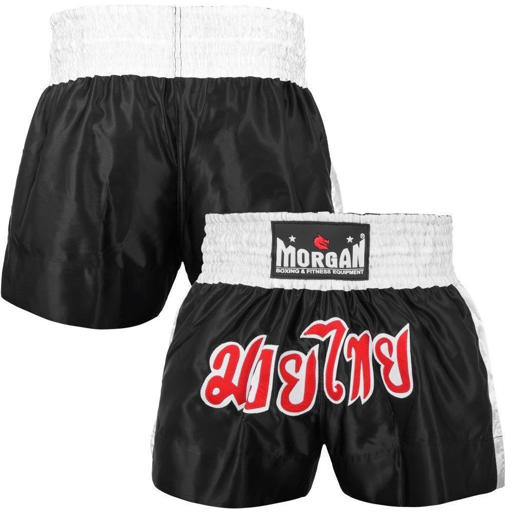 The Fitness Hero muay thai shorts by Morgan Sports will make you feel like the true Muay Thai fighter that you are, featuring a traditional muay thai cut design, with MTS-3 grade satin and fierce in-ring style to give you the edge over your competitors.