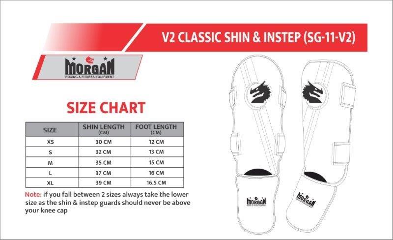 Morgan V2 Classic Shin &amp; Instep Shin Protectors - Fitness Hero Brand new