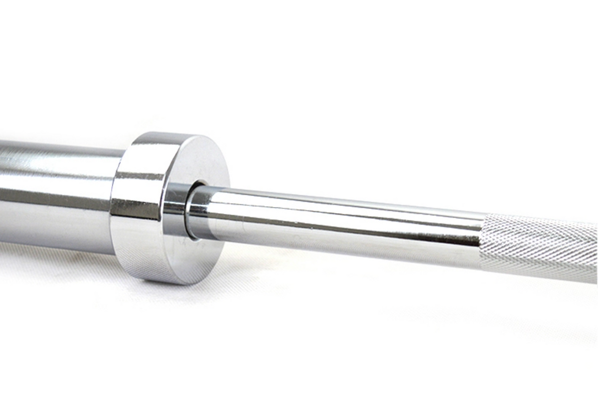 silver handle of 20kg Olympic Barbell