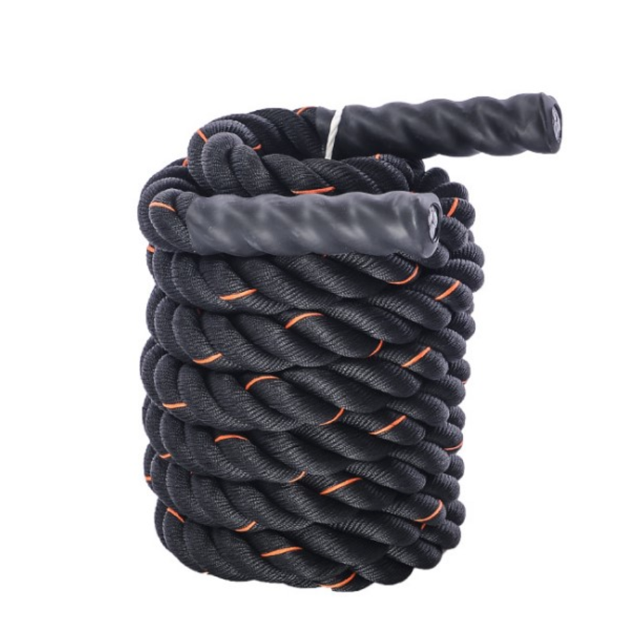 black and red woven through rope for weightloss and core strength